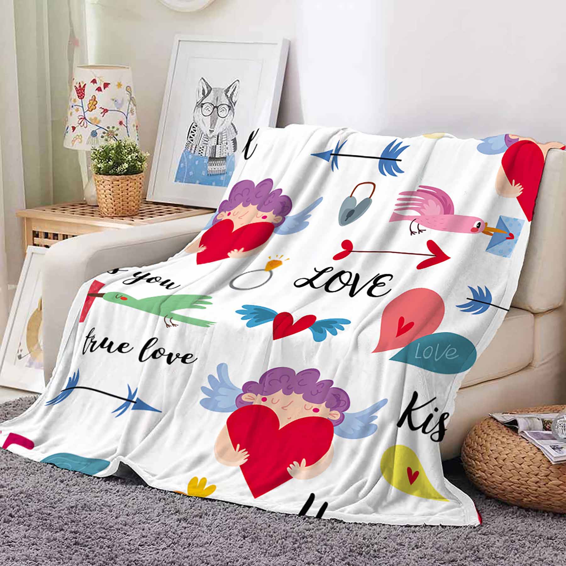 Plaid Flannel Fleece Throw Blanket 3