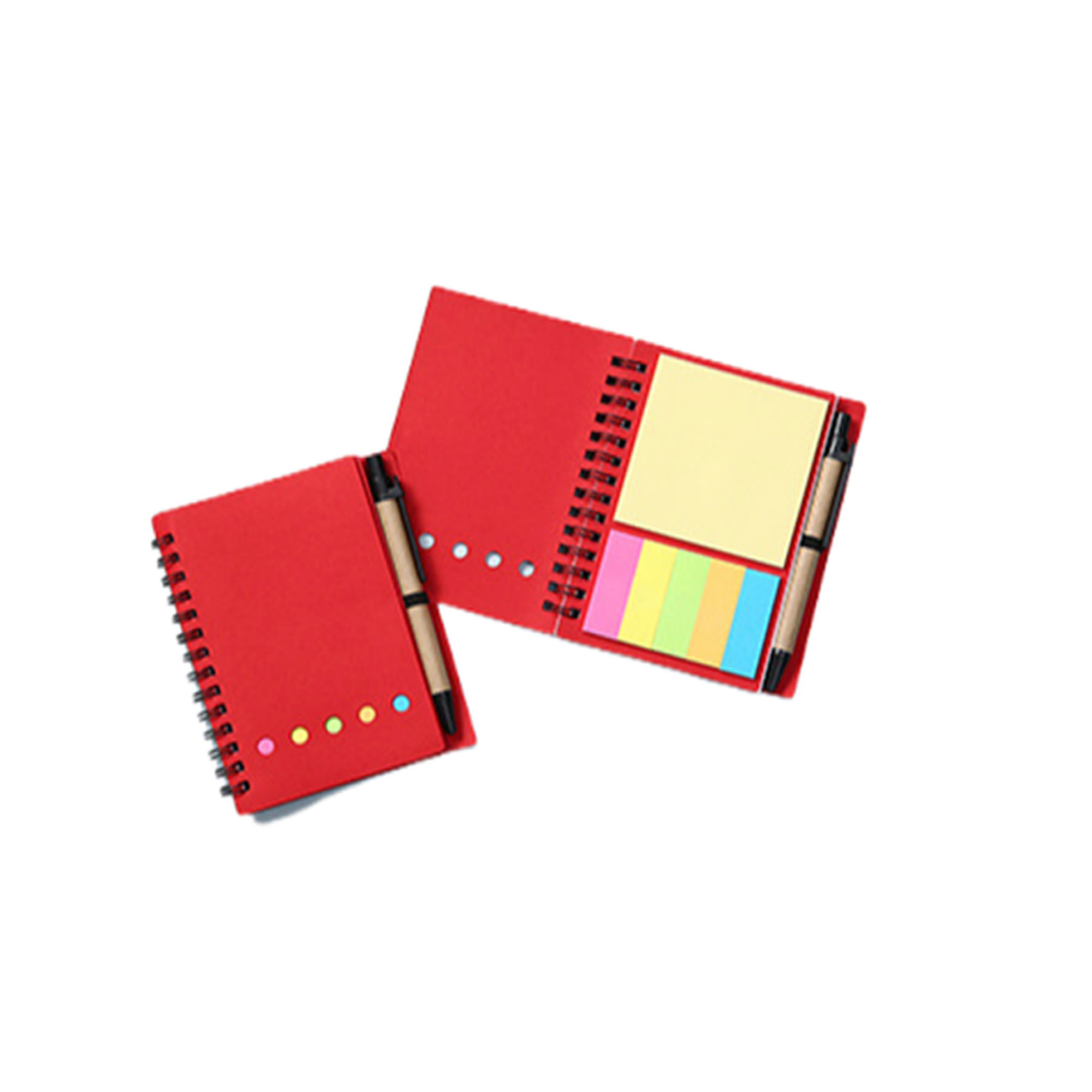 Spiral Notebook with Journals Sticky Note Pen 2
