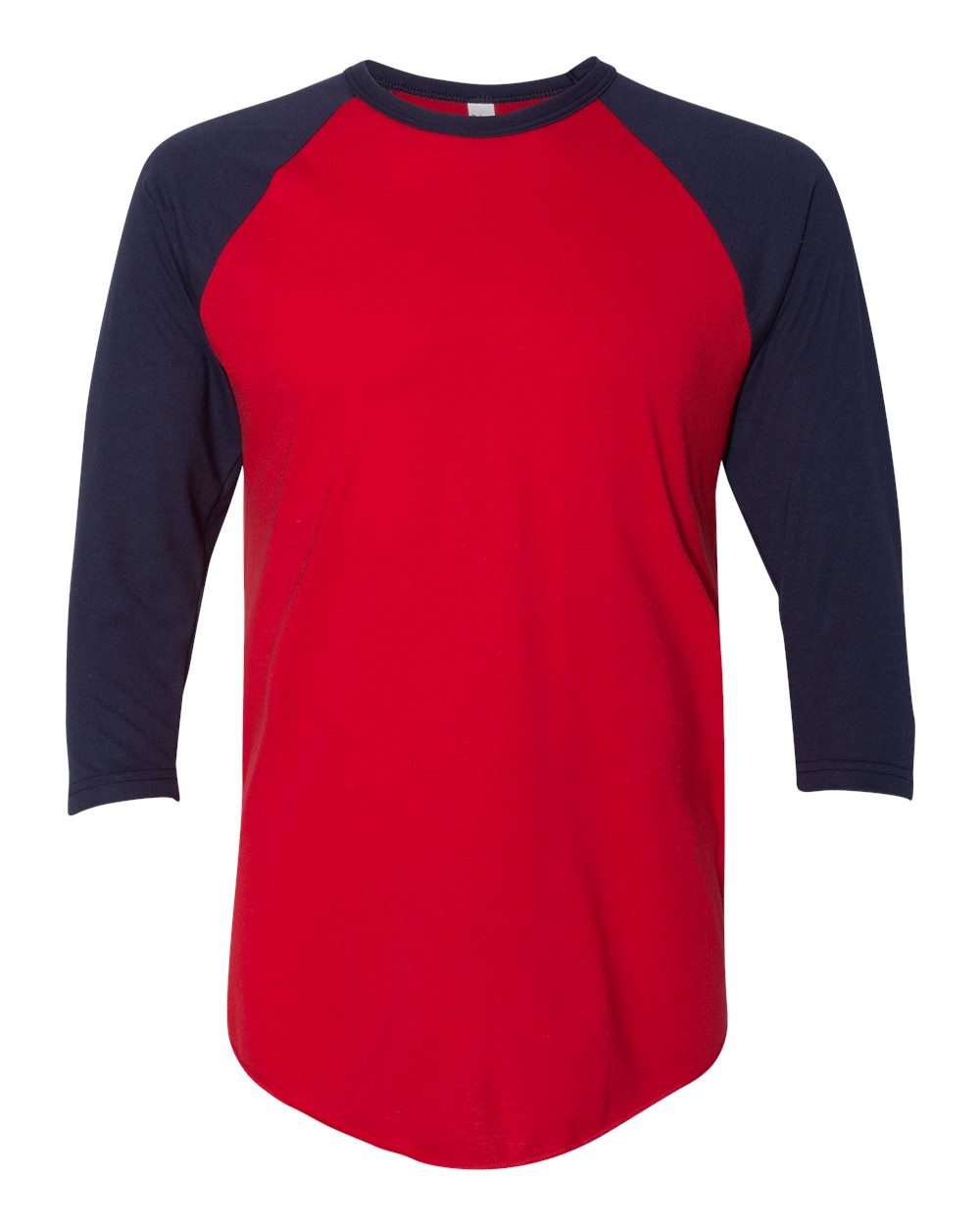 Unisex 50/50 Raglan Three-Quarter Sleeve Tee - BB453W 23