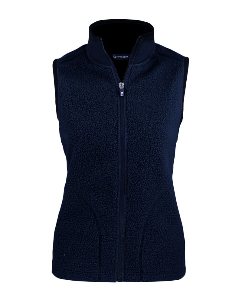 Cutter & Buck Cascade Epic Comfort Recycled Sherpa Fleece Womens Full Zip Vest 81