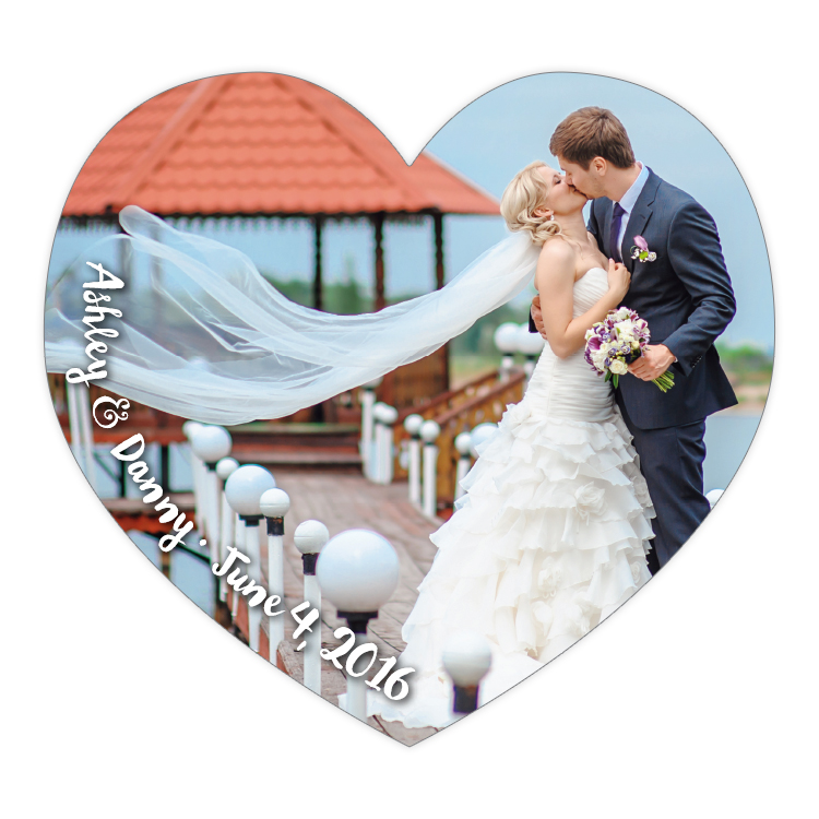 Announcement Magnet - Big Heart Shape (3.25x3) - 25 mil. 3