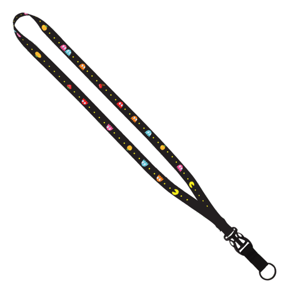 5/8" Tubular Lanyard with Plastic Slide-Buckle Release & Split-Ring 1