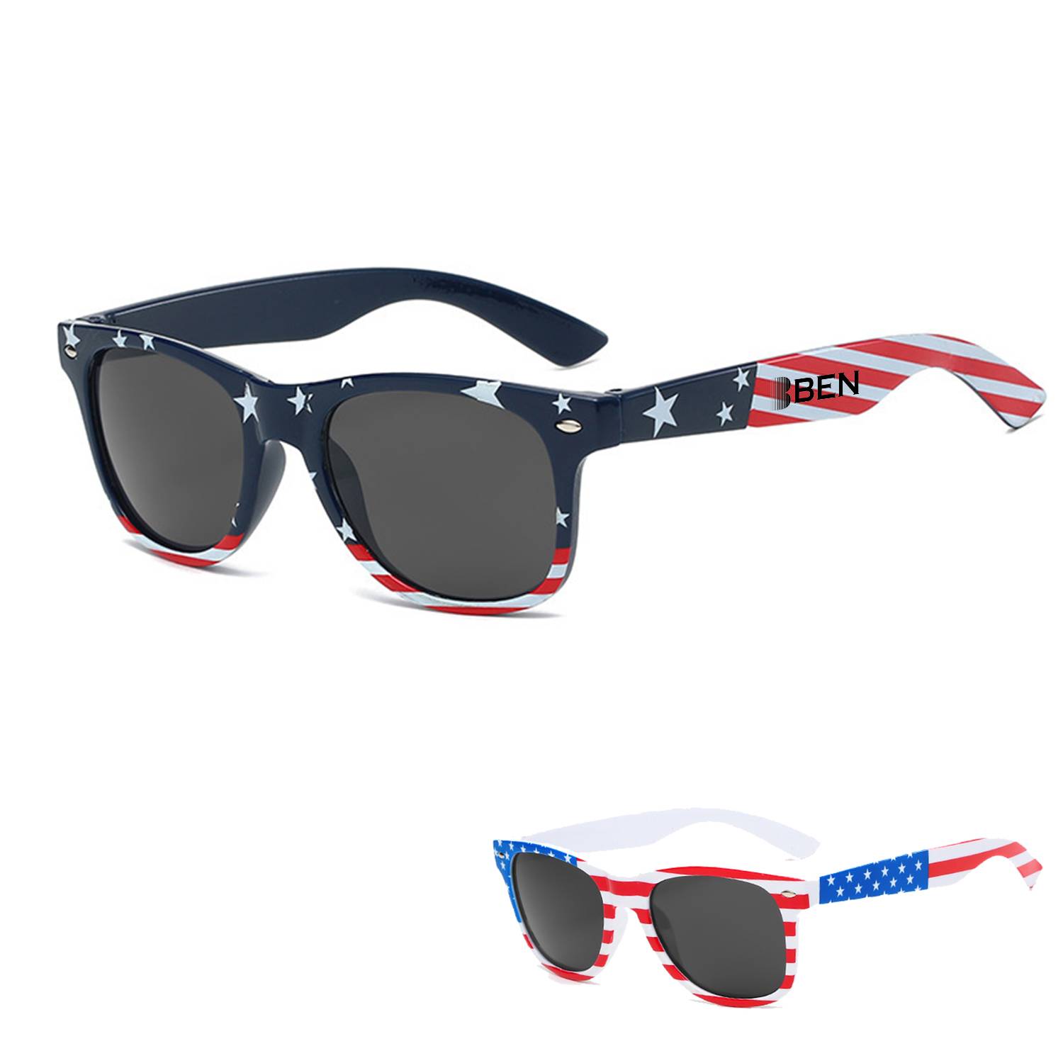 American Flag Pattern UV-Protection Sunglasses 6