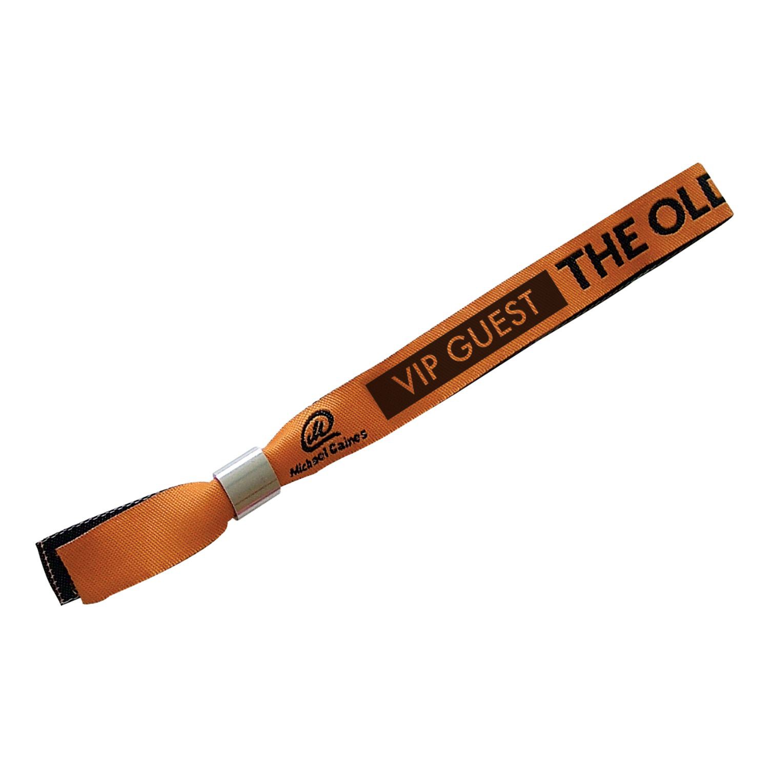 1/2" Custom Woven w/ Aluminum Lock Reusable Event Wristband 4