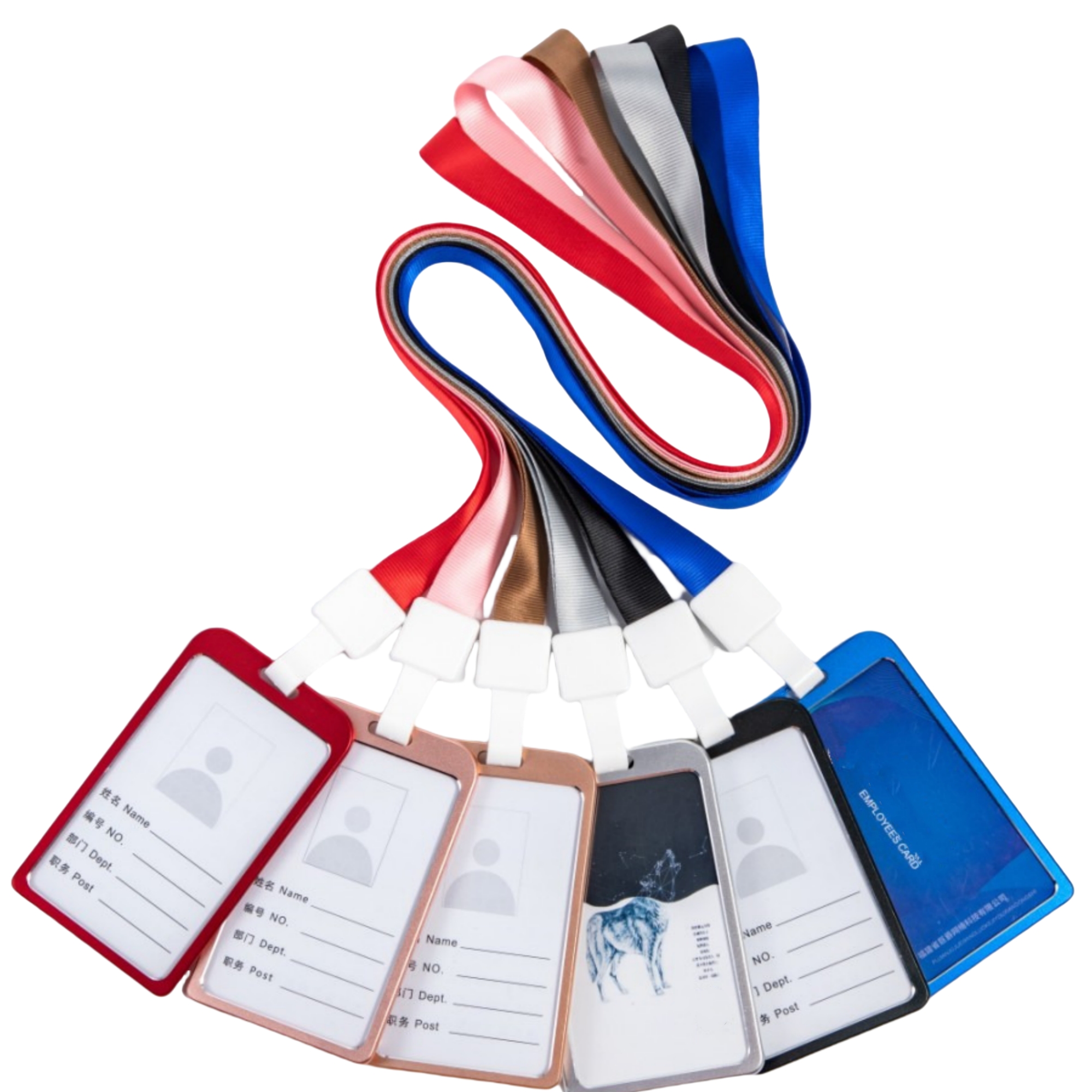 Metal ID Badge Holder With Lanyard 4