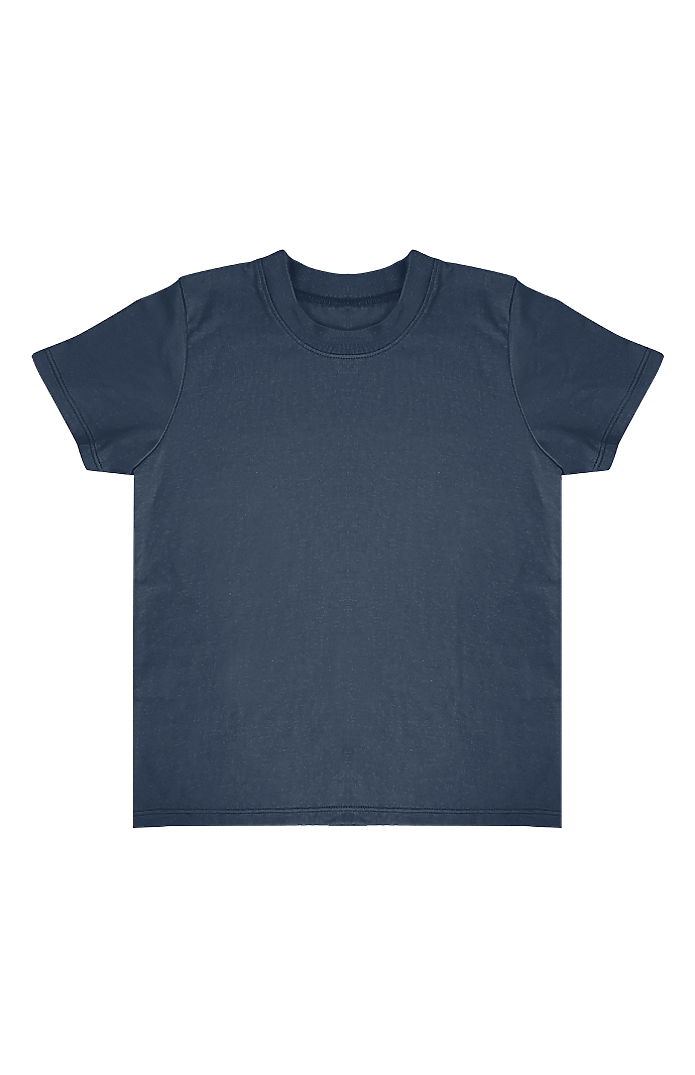 Toddler Organic Short Sleeve Coverstitch Neck Tee 2