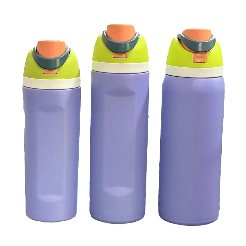 24OZ Double Layer Stainless Steel Portable Thermos Cup With Straw 3