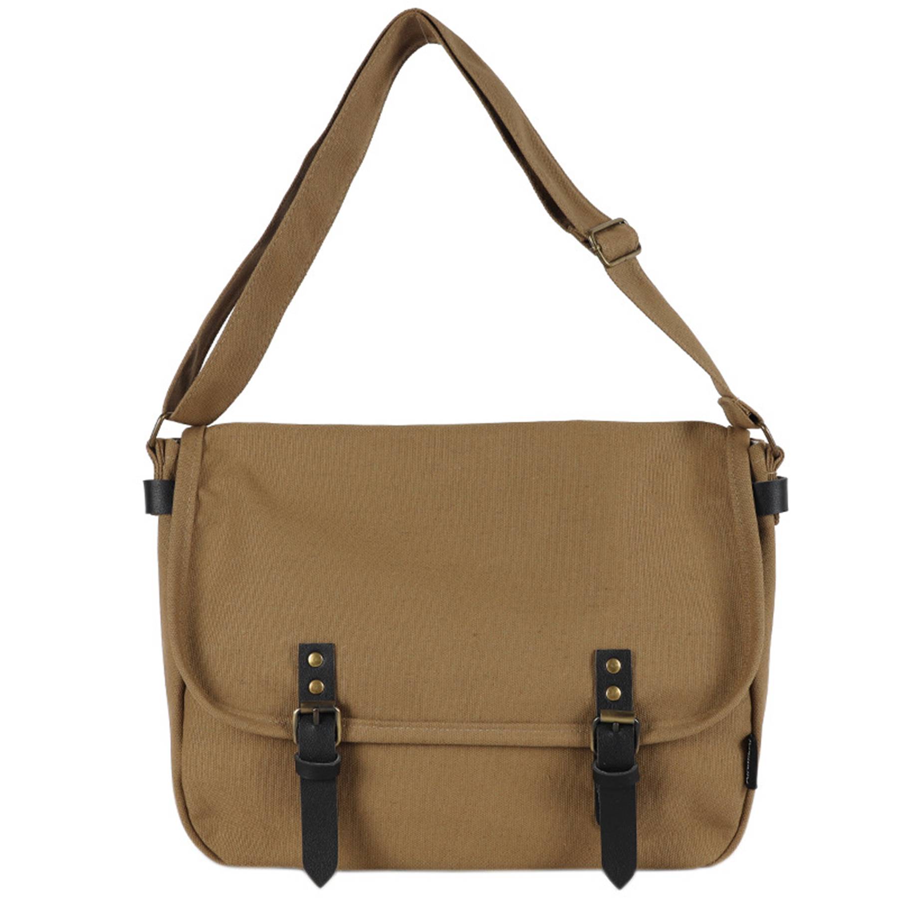 Canvas Large capacity vintage postman shoulder bag 5