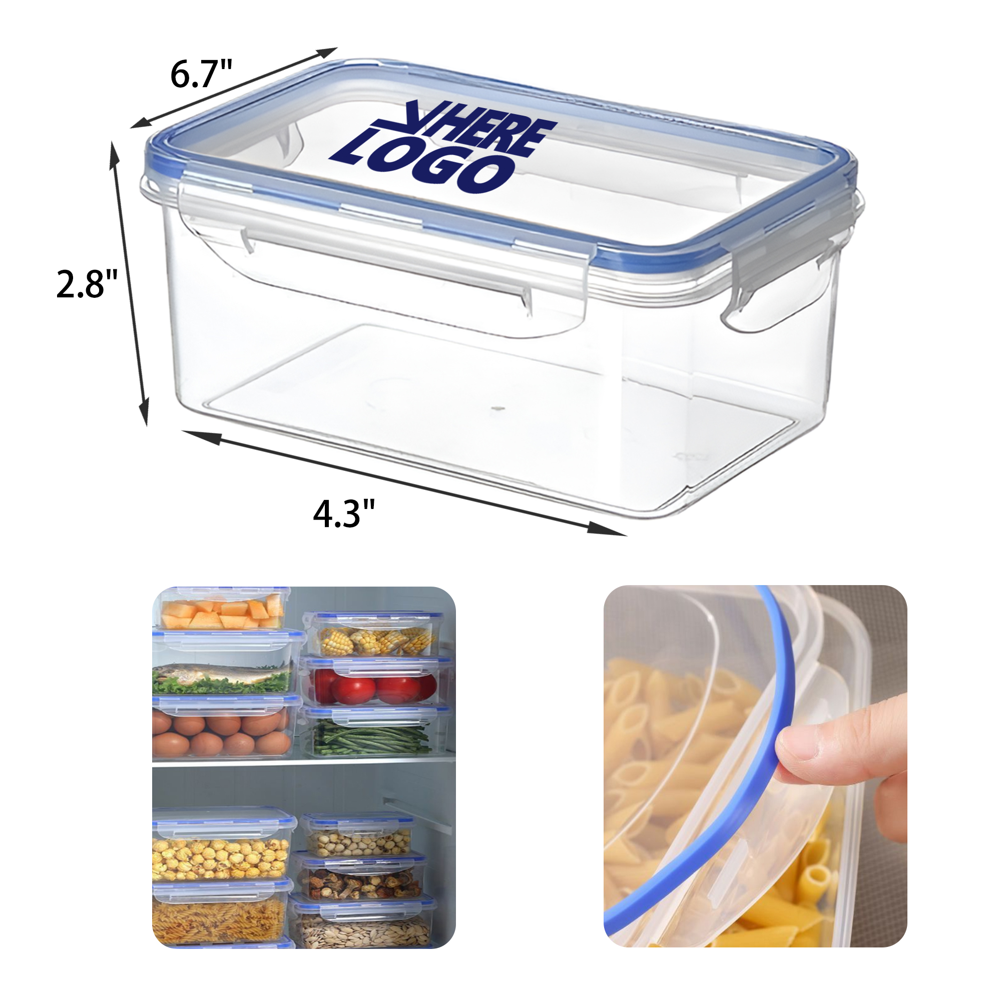 Versatile 33 OZ Kitchen Fresh Keeping Box 2