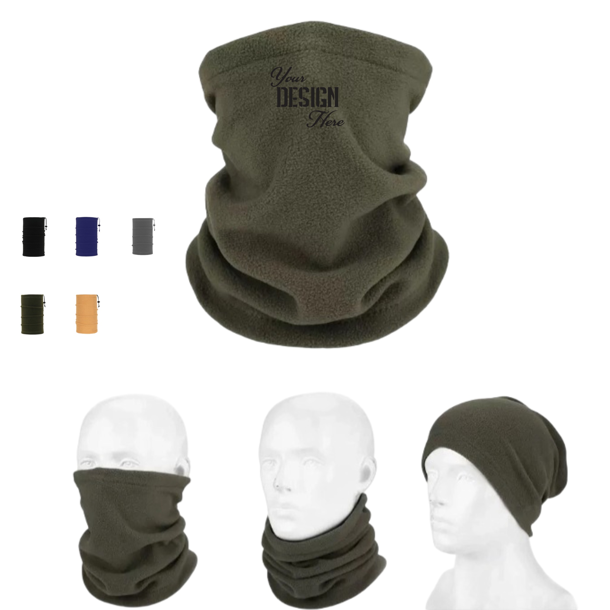 Windproof Neck Gaiter Face Cover Scarf 2