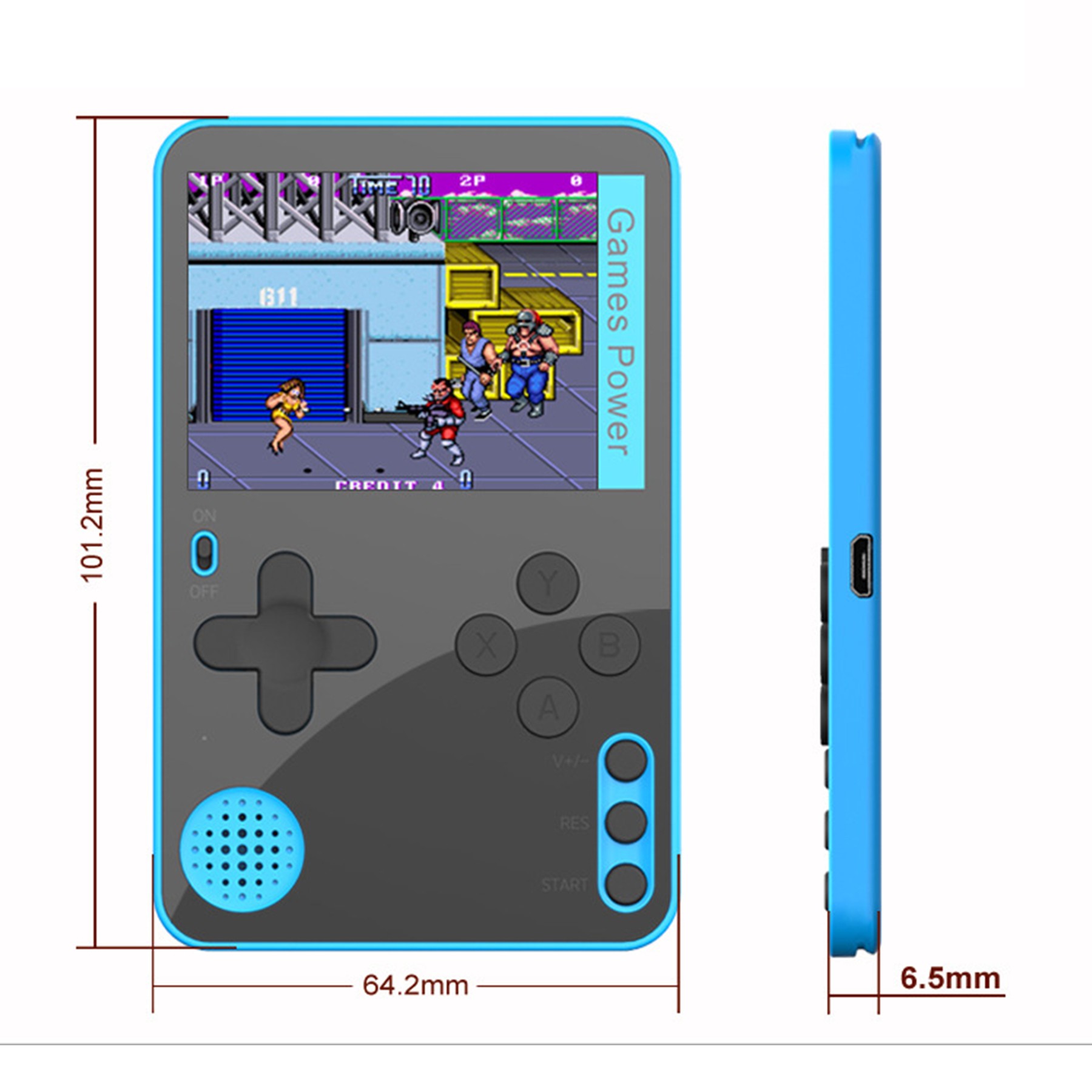 Portable Retro Video Game Console with Built-in 500 Classic Games 2