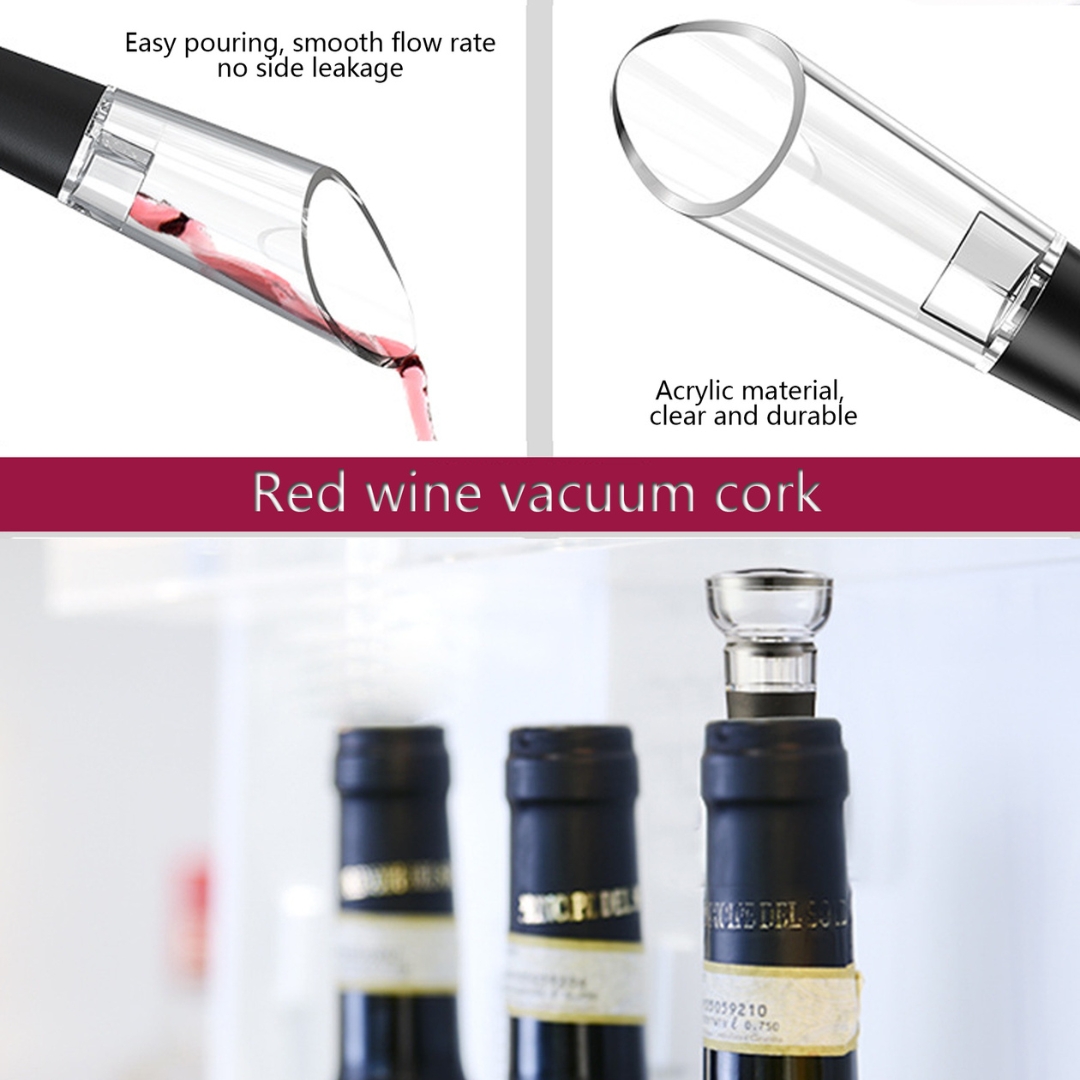 WineVault Wine Opener, Pourer & Preserver Combo Set 5
