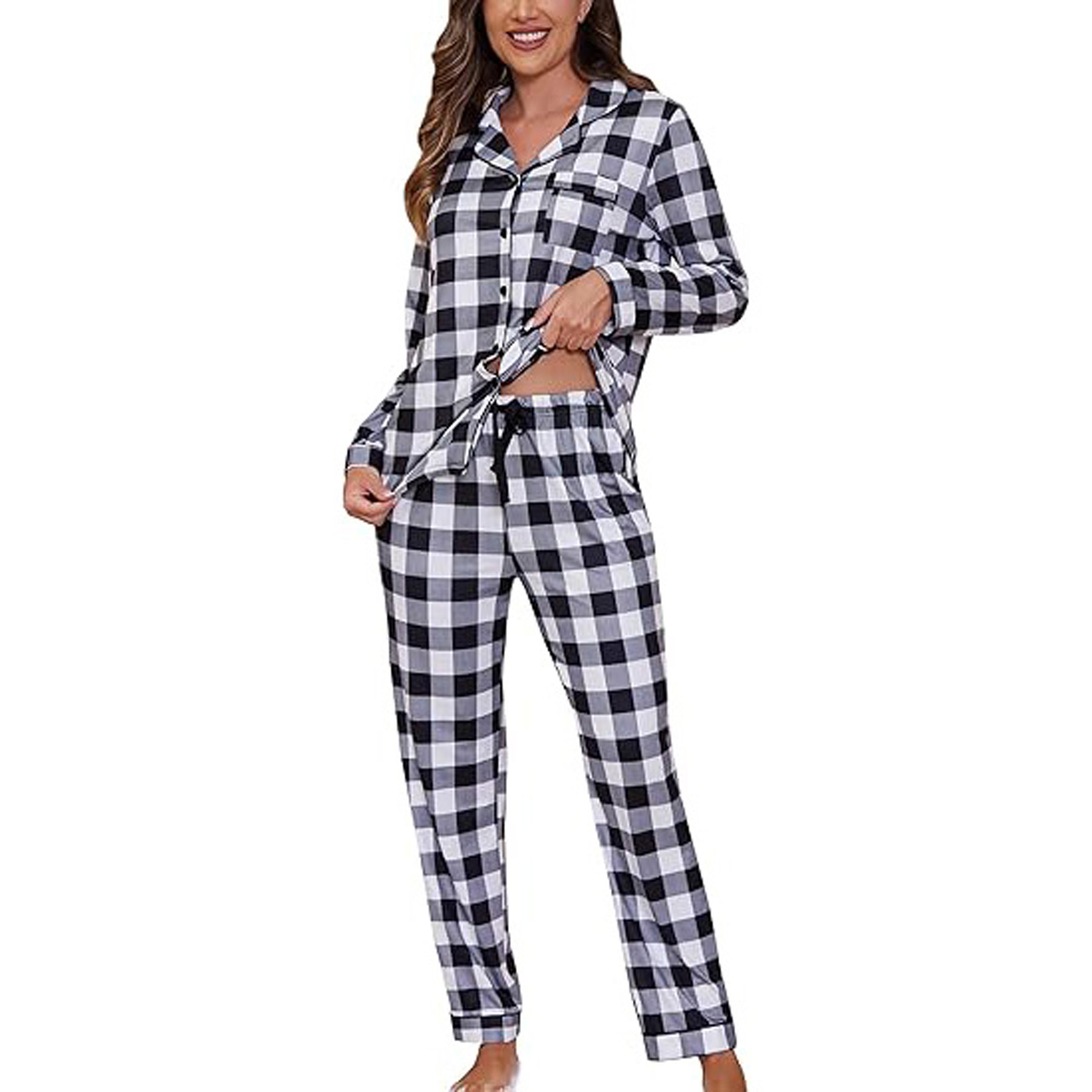 Women's Long Sleeve Pajama Set 19
