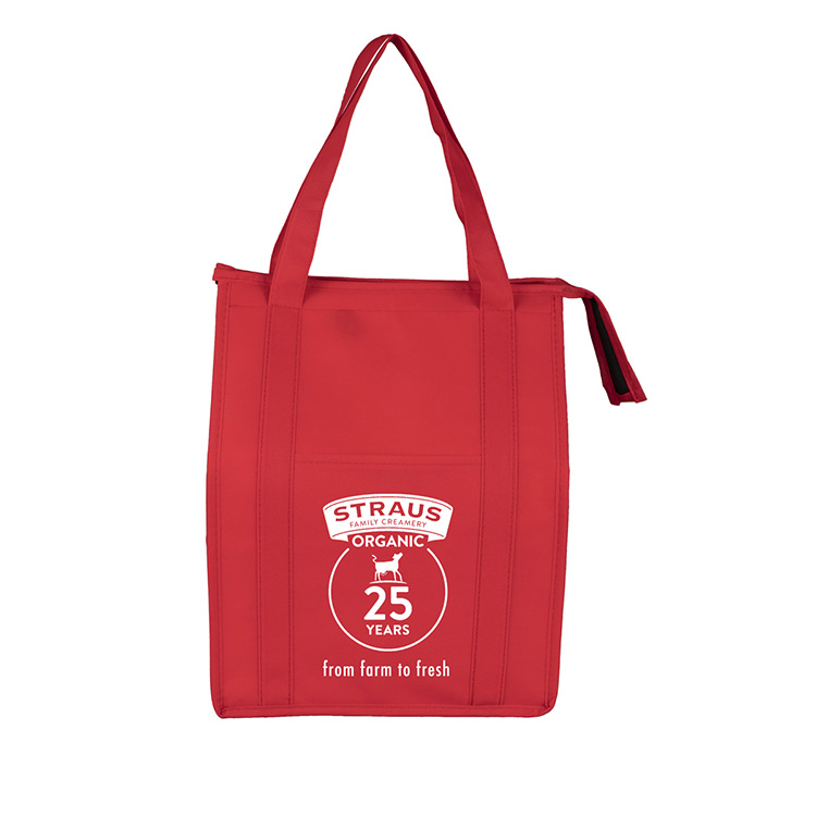 12"W x 16"H x 10"Gusset - "SUPER COOLER" Large Insulated Cooler Zipper Tote Bag 29
