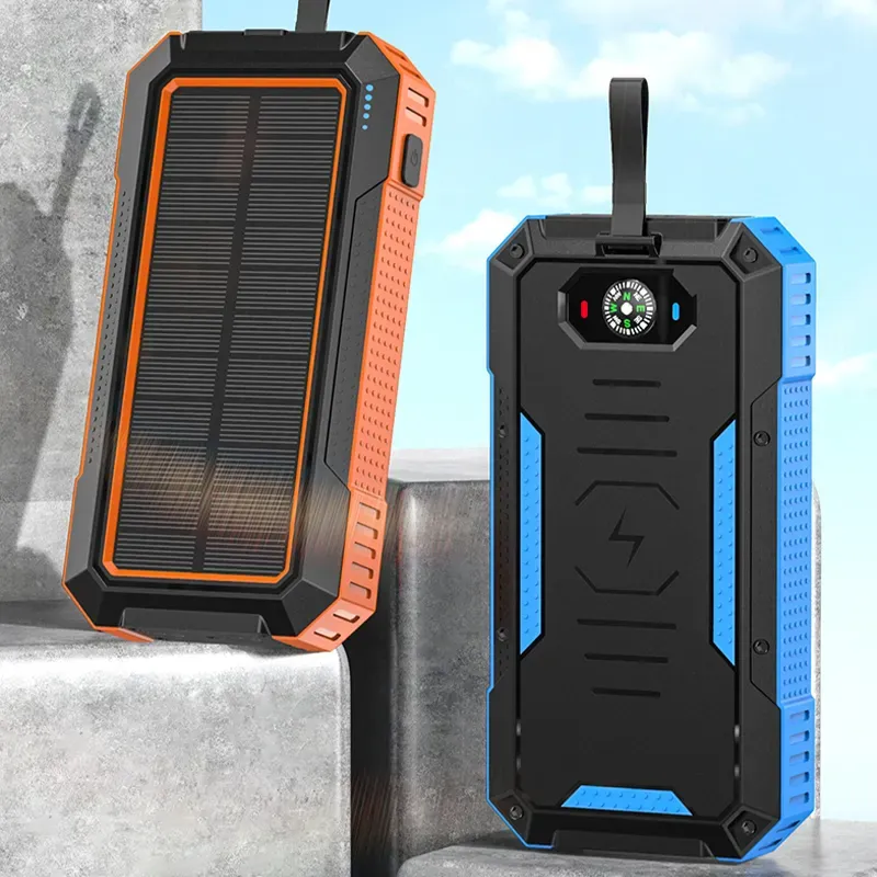 Outdoor Camping Waterproof Solar Power Bank 30000mAh 2