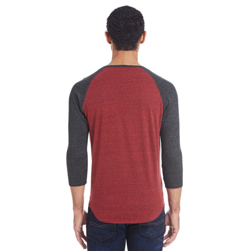 Threadfast Apparel Unisex Triblend 3/4-Sleeve Raglan 3