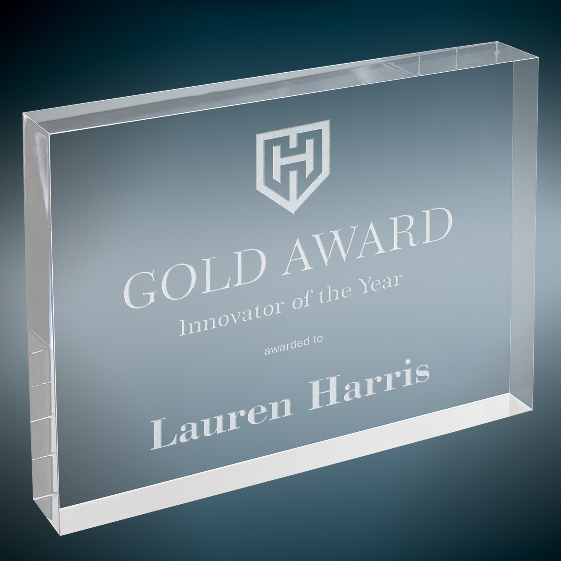 Regis Straight Cut Acrylic Award