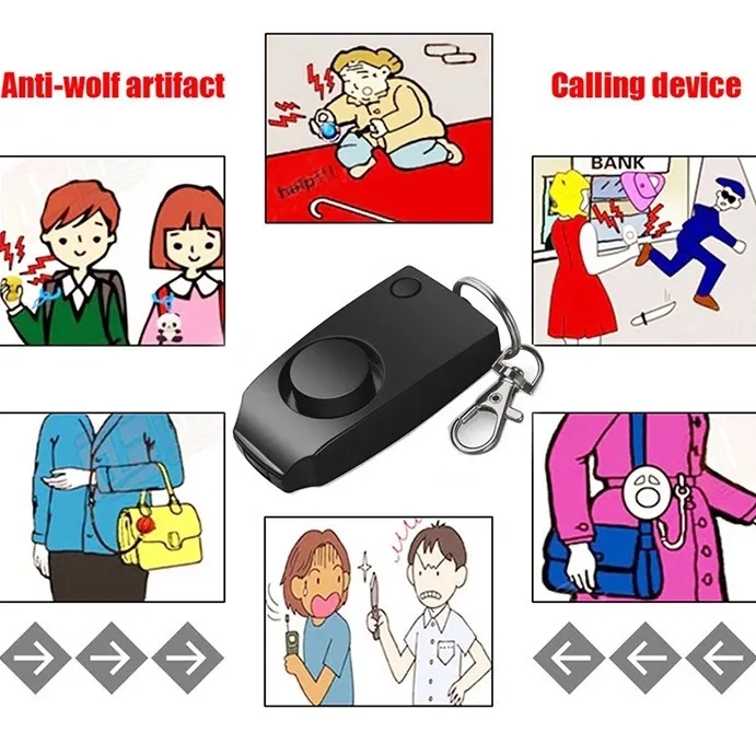 Square Alarm Key Chain 2
