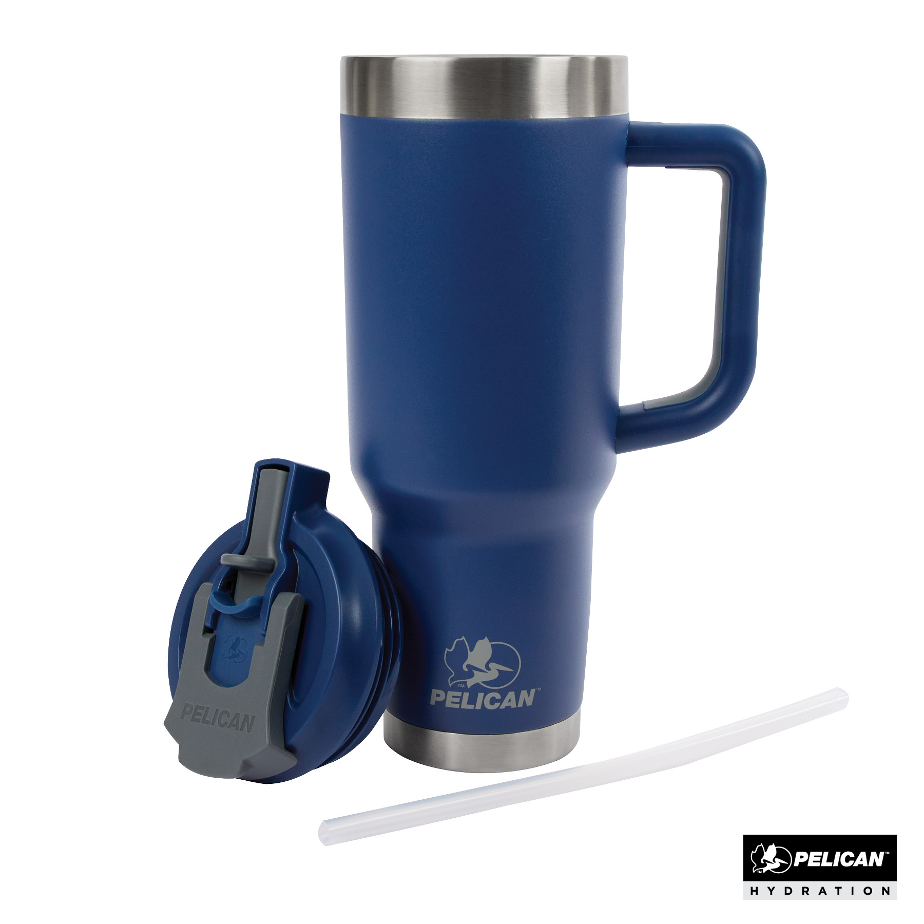 Pelican Porter™ Dual 40 oz. Dual Lid, Recycled Double Wall Stainless Steel Travel Tumbler 23