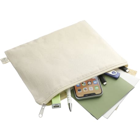 Organic Cotton Flat Travel Pouch 33