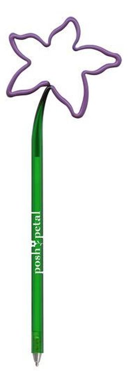 Flower Violet Multi-Color Inkbend Standard, Bent Pen