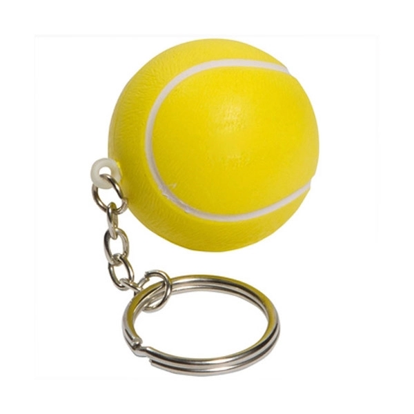 Tennis Ball Stress Reliever Keyring 3