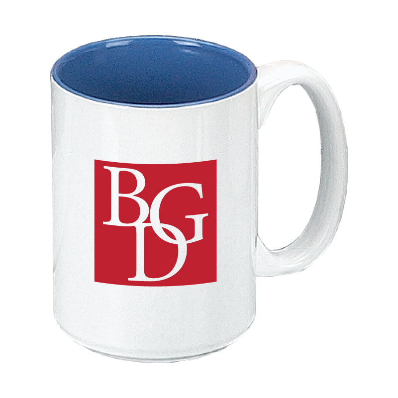 15 oz Ocean Blue In / White Out Two Tone El Grande Mug