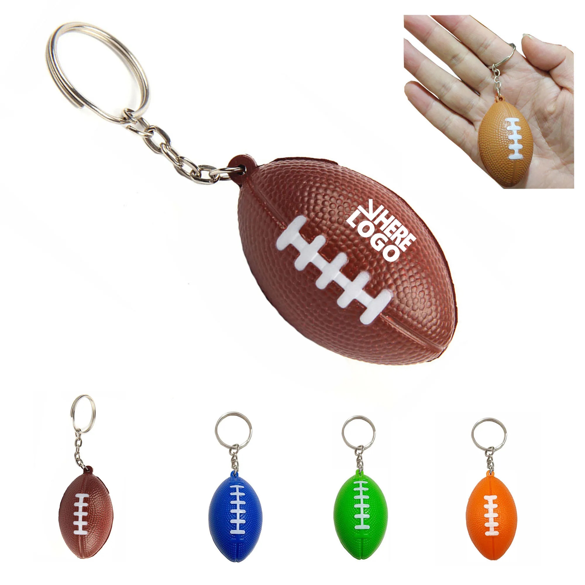 Stress Relieve Football Keychain 2