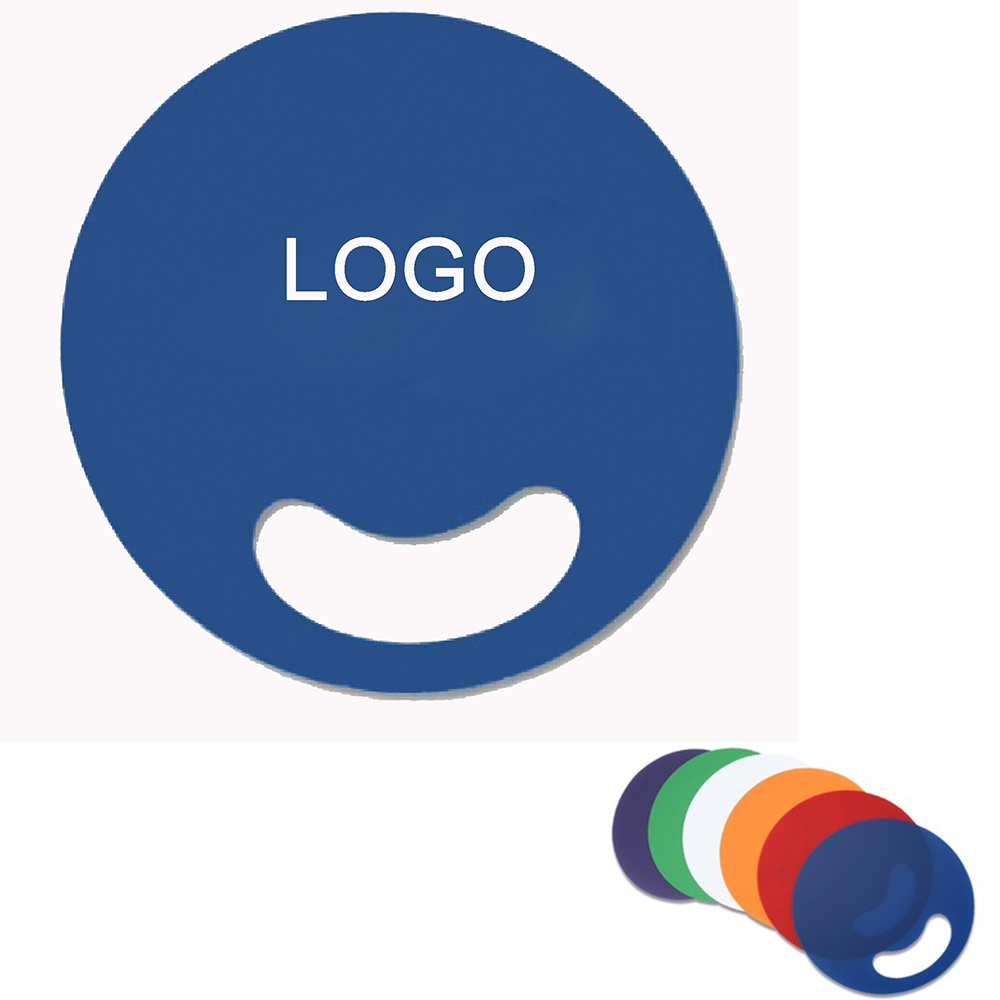 Customized PP Hand Fan With Finger Hole 1
