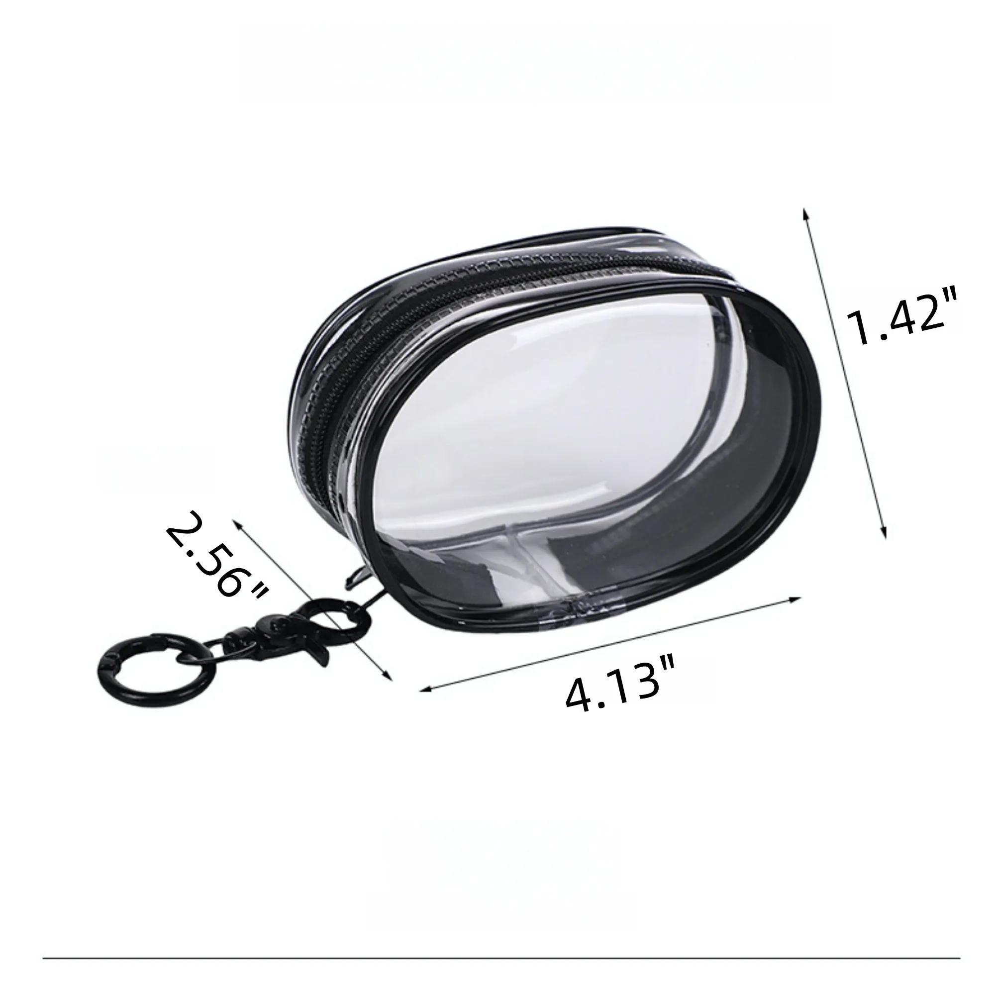 Transparent Organizer Bag Display Box With Keychain 2