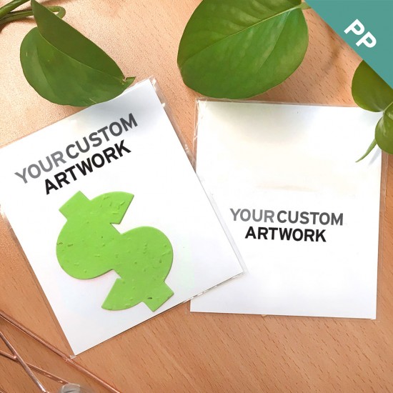 Double-Sided Custom Flat Card Seed Paper Giveaways 4