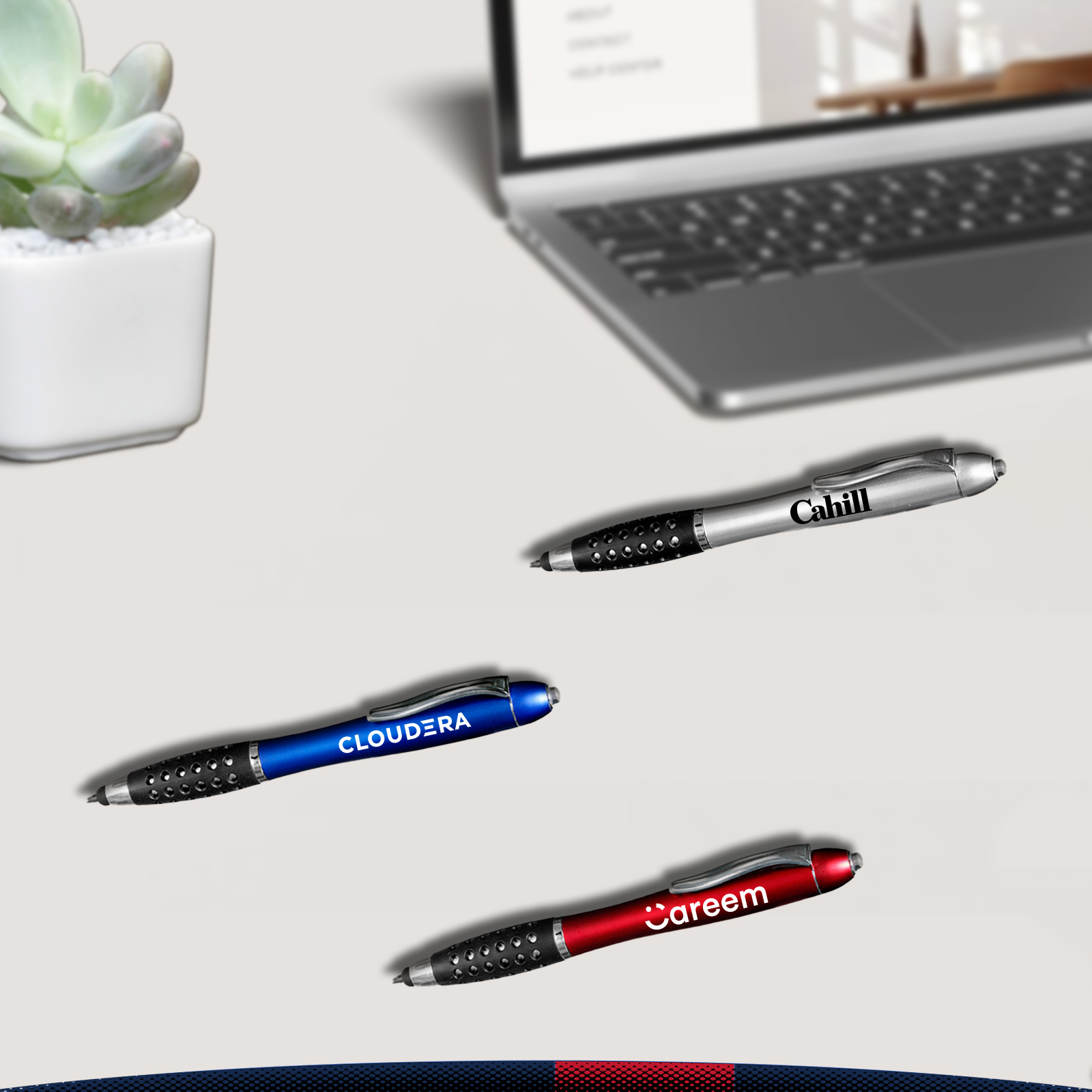 Denn Plastic Stylus Pens with Led Light 6