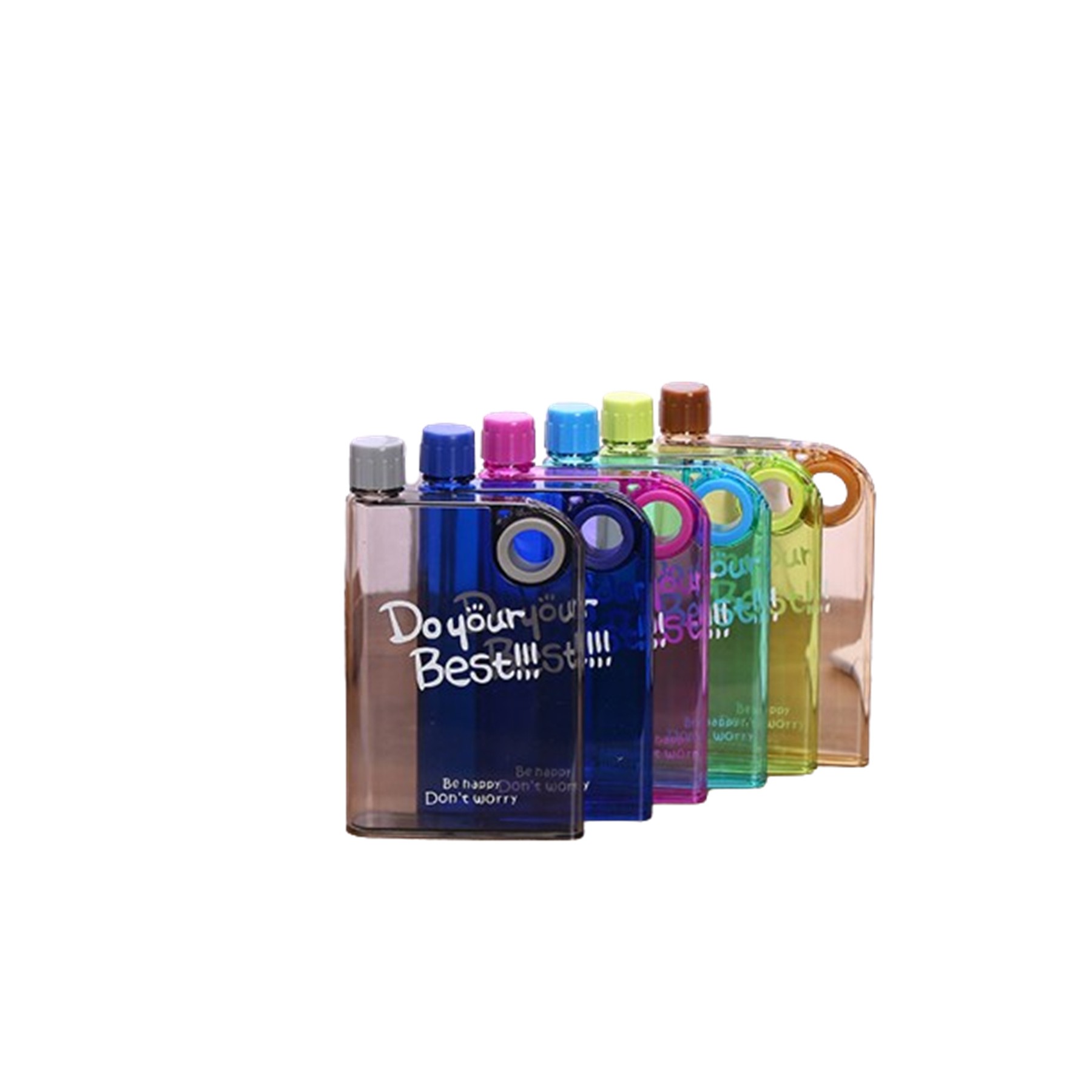 Clear Slim Flat Notebook Water Bottle 2