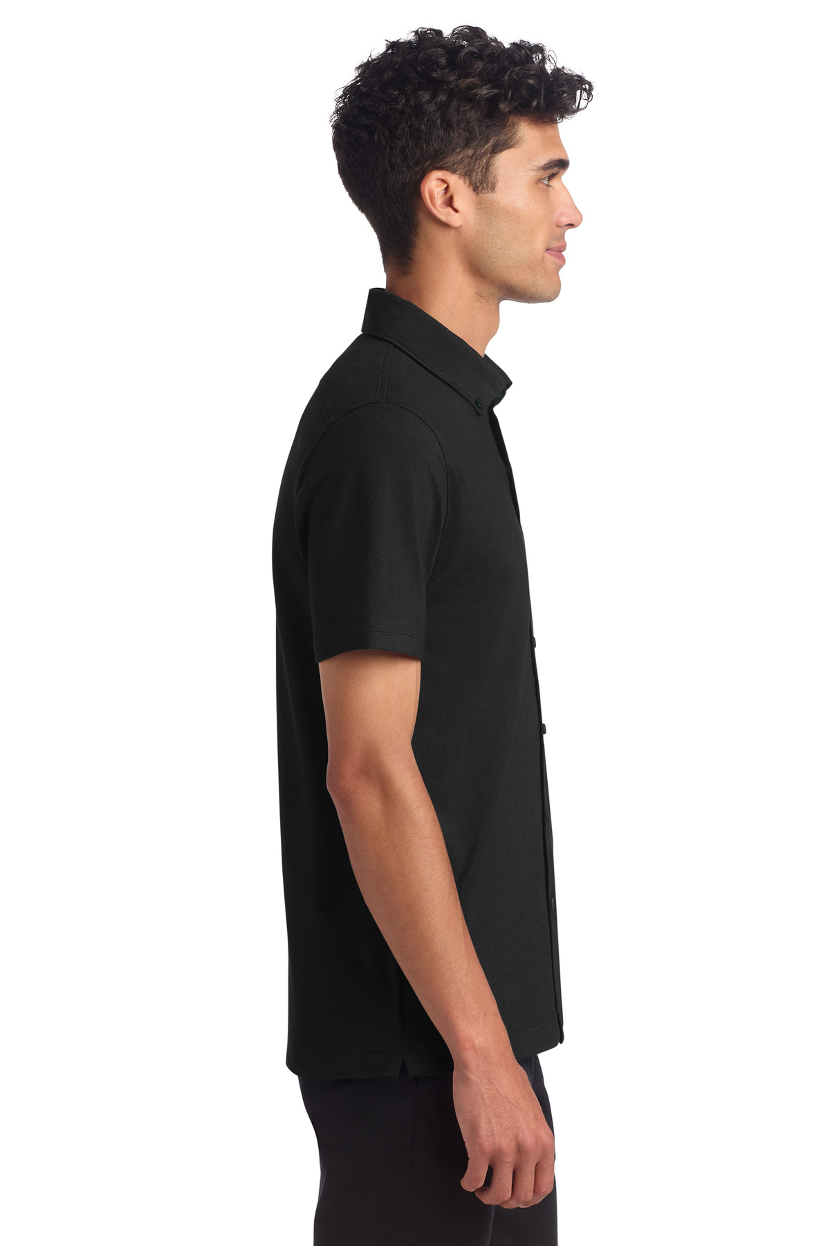 Mercer+Mettle Stretch Pique Full-Button Polo MM1006 20