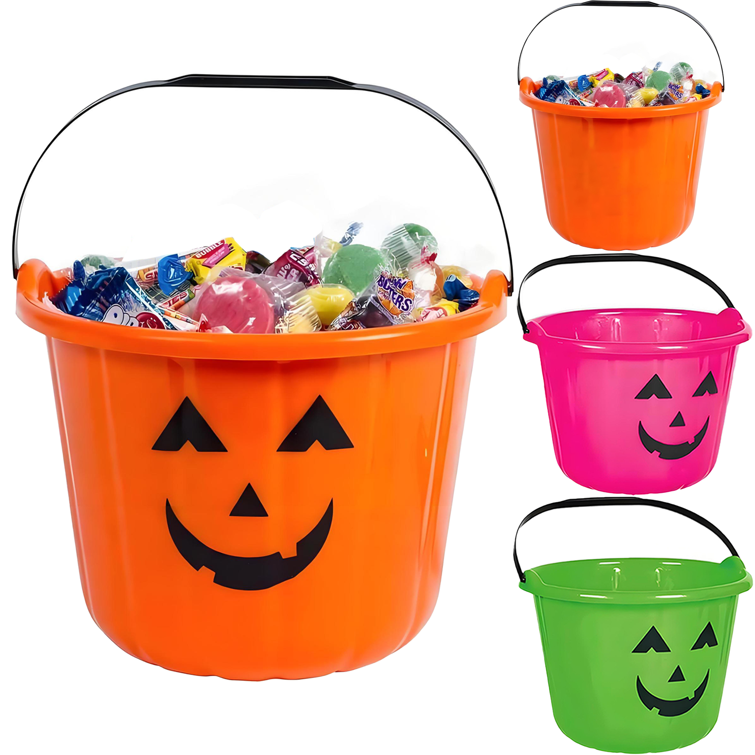 Kids Halloween Pumpkin Candy Pail 6