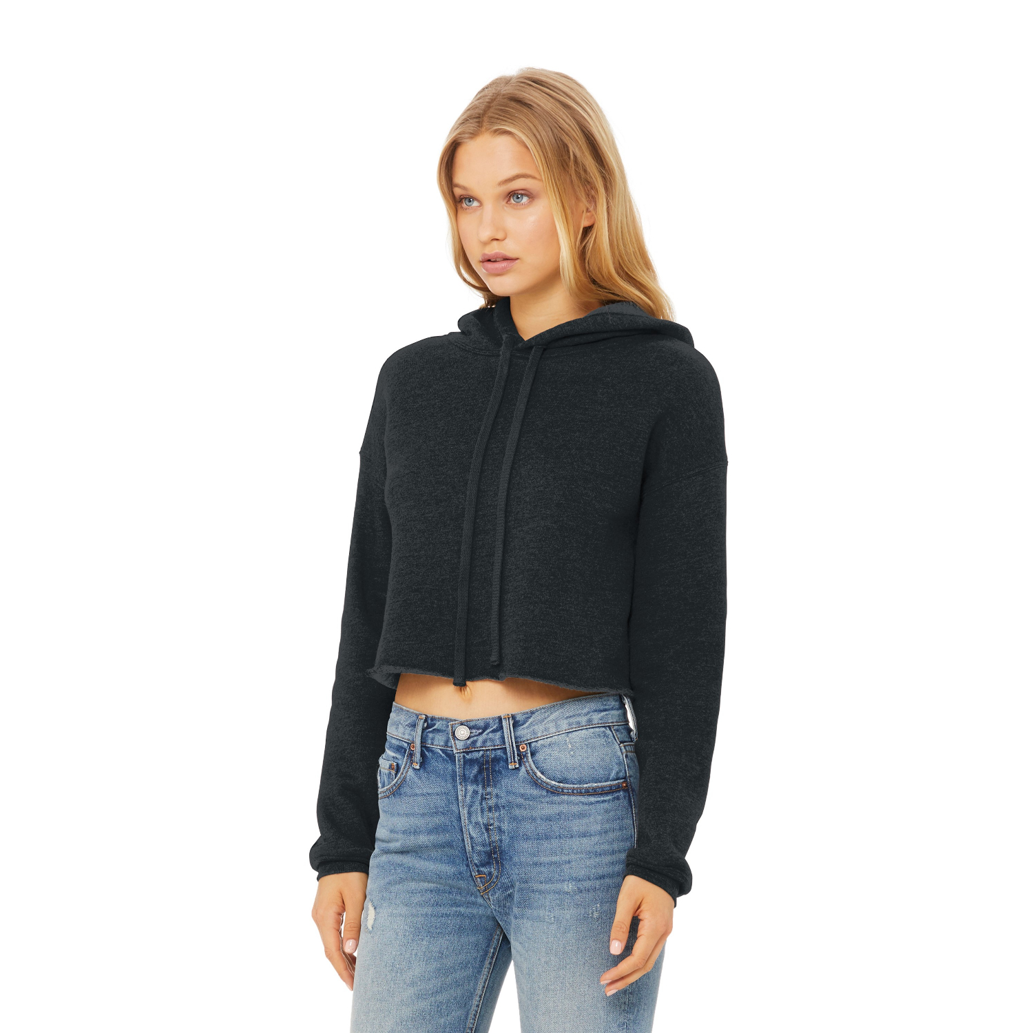 BELLA+CANVAS Women's Sponge Cropped Fleece Hoodies 2