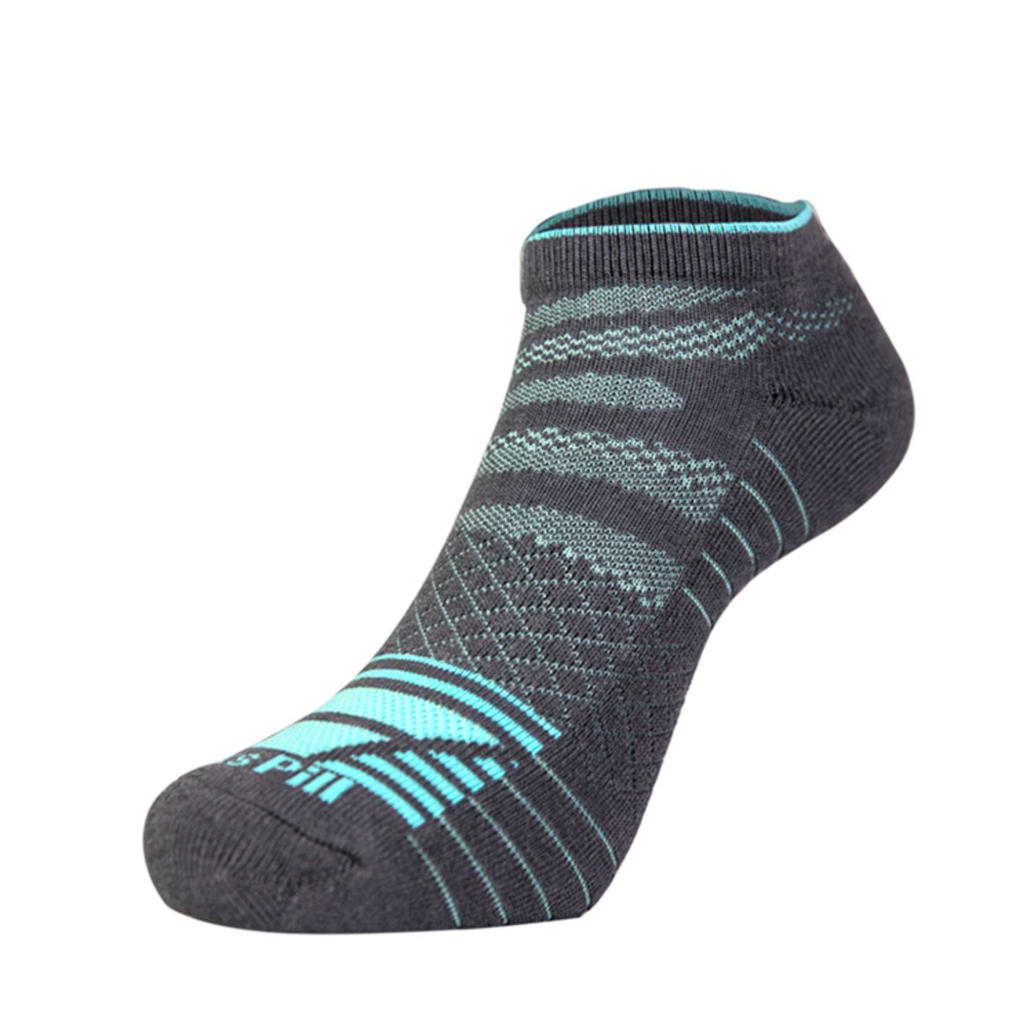 Cushioned low cut knitted athletic socks, 144 needles 8