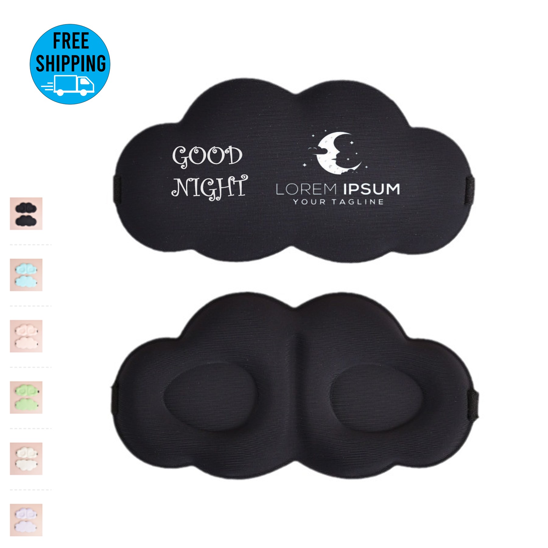 3D Memory Foam sleeping Eye Mask 1