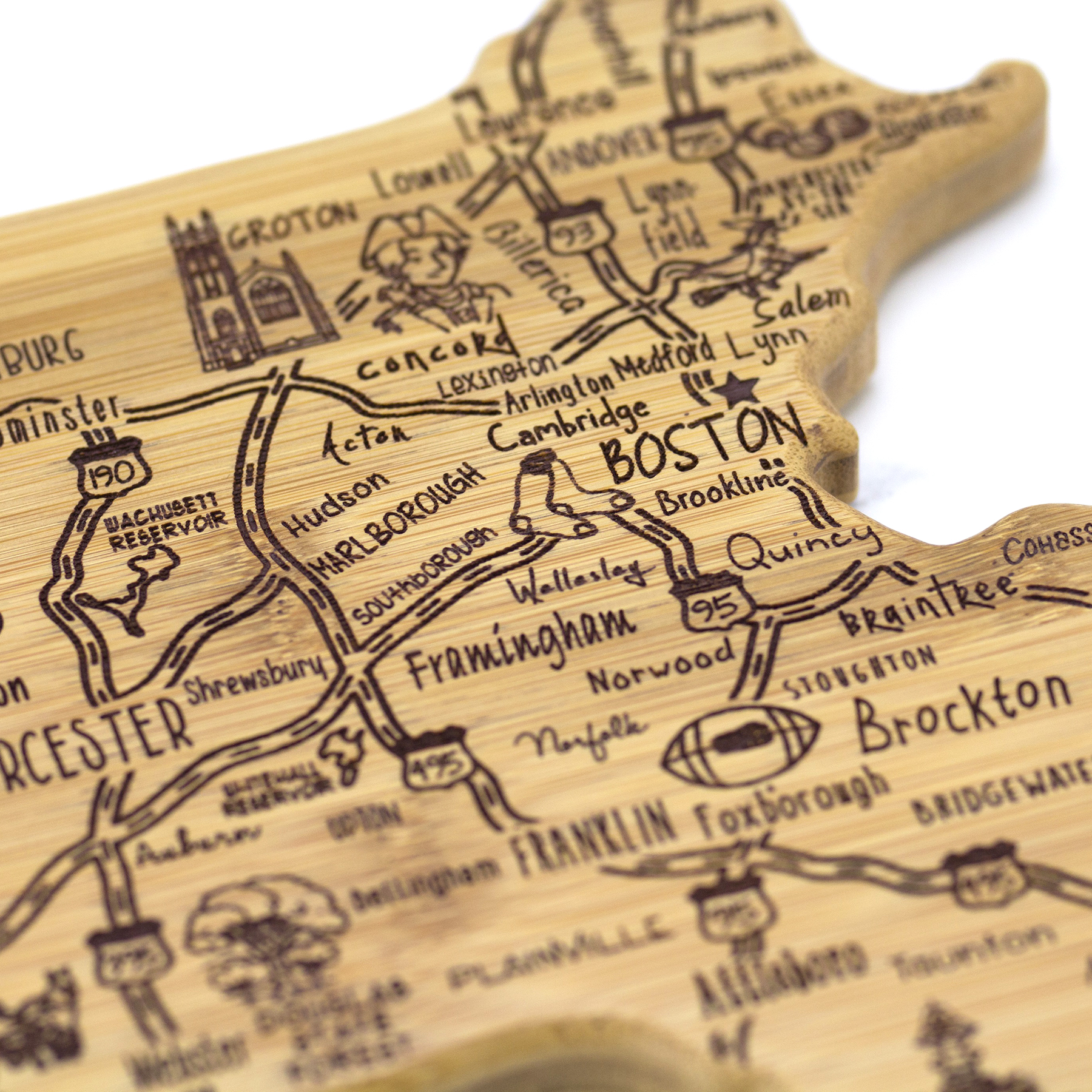 Destination Massachusetts Cutting & Serving Board 5