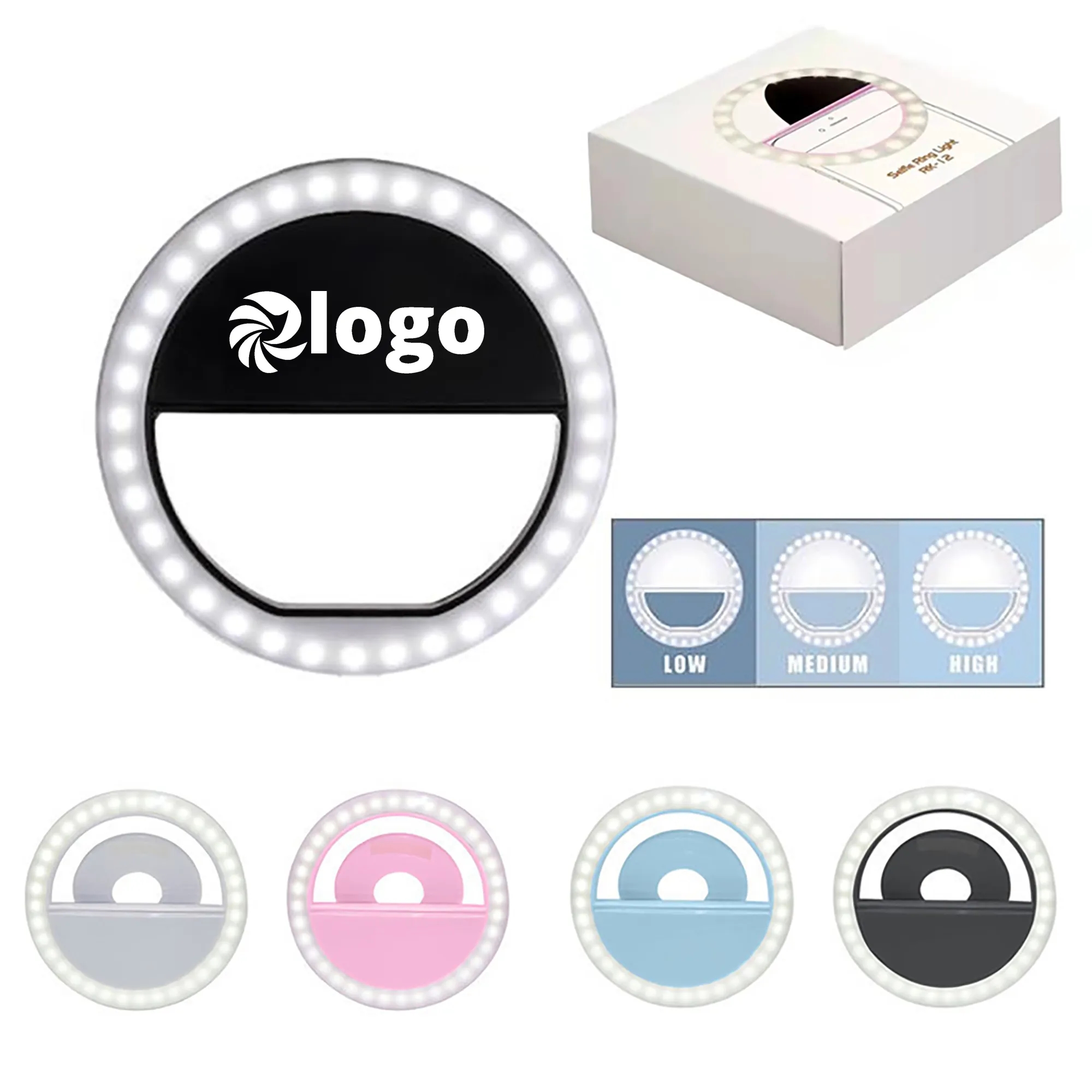 Rechargeable Ring Phone Selfie Light