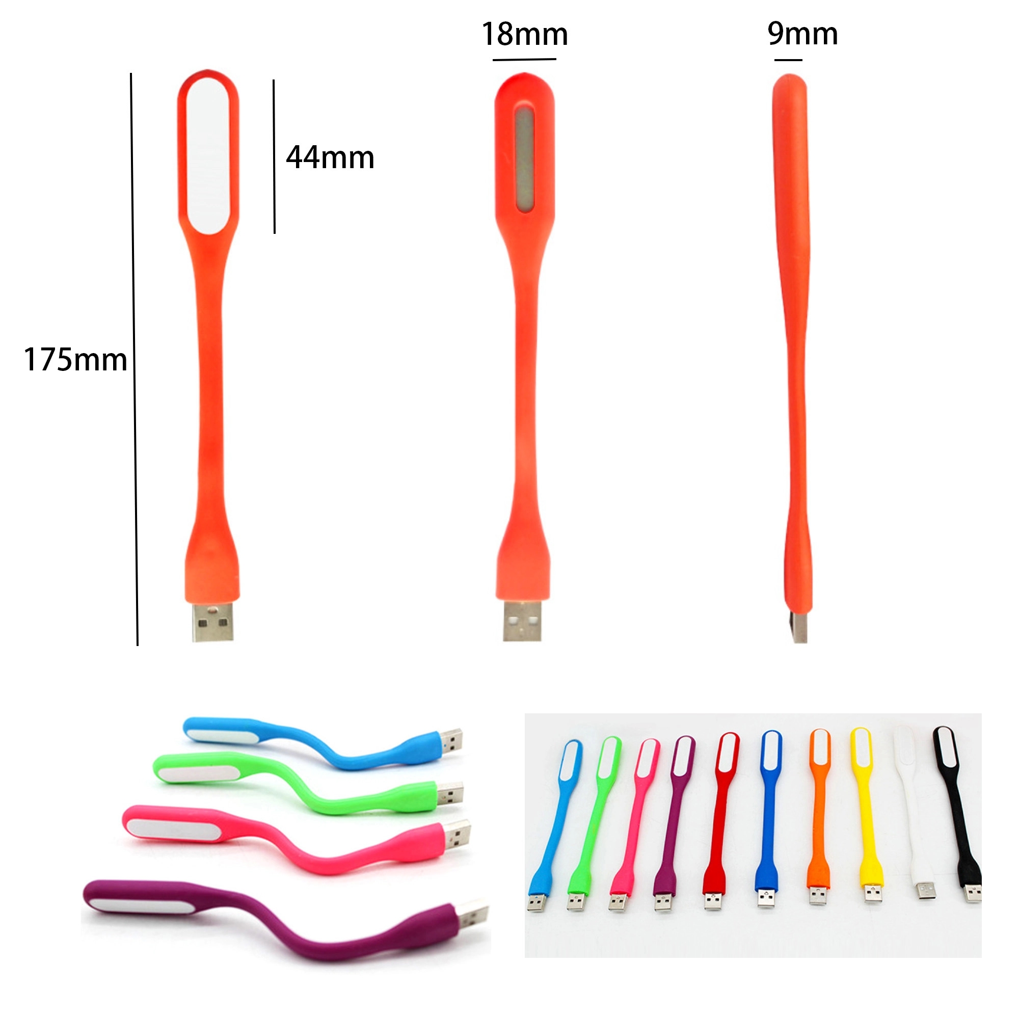 Mini USB Portable Flexible Light Lamp 8