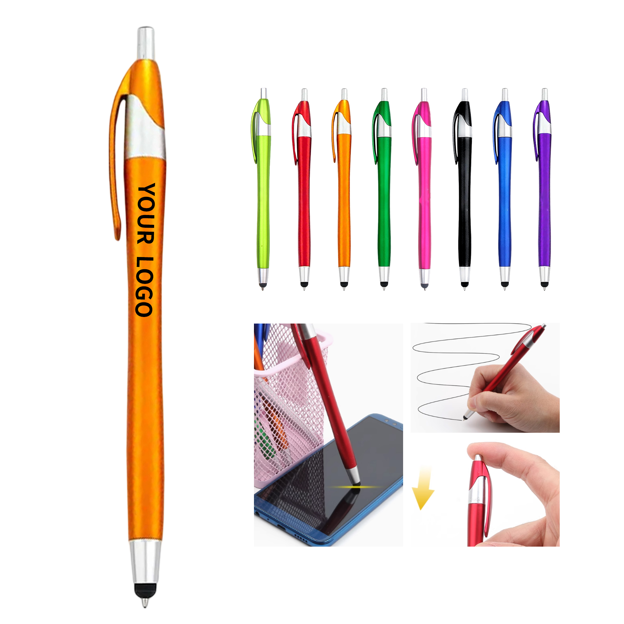 ABS Capacitive Touch Screen Ballpoint Pen With Hybrid Tip 9