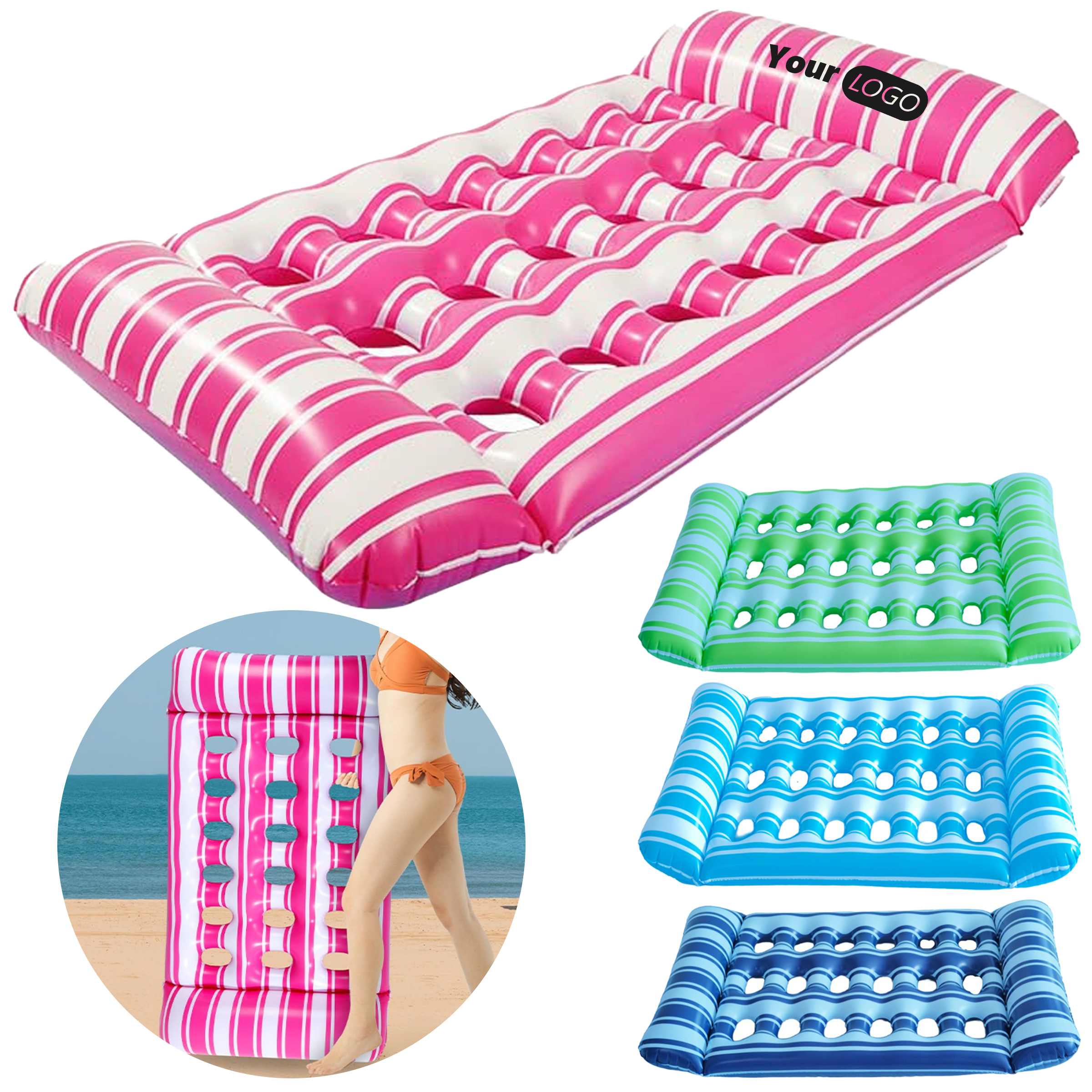 Pvc Water Inflatable Hammock And Floating Chair 6
