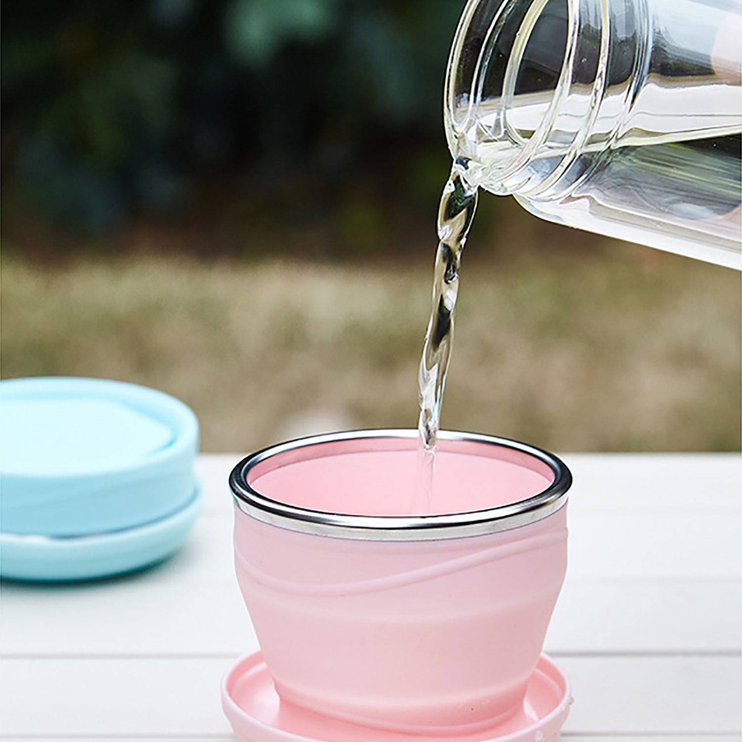 6 Oz Outdoor Portable Foldable Silicone Cup 7
