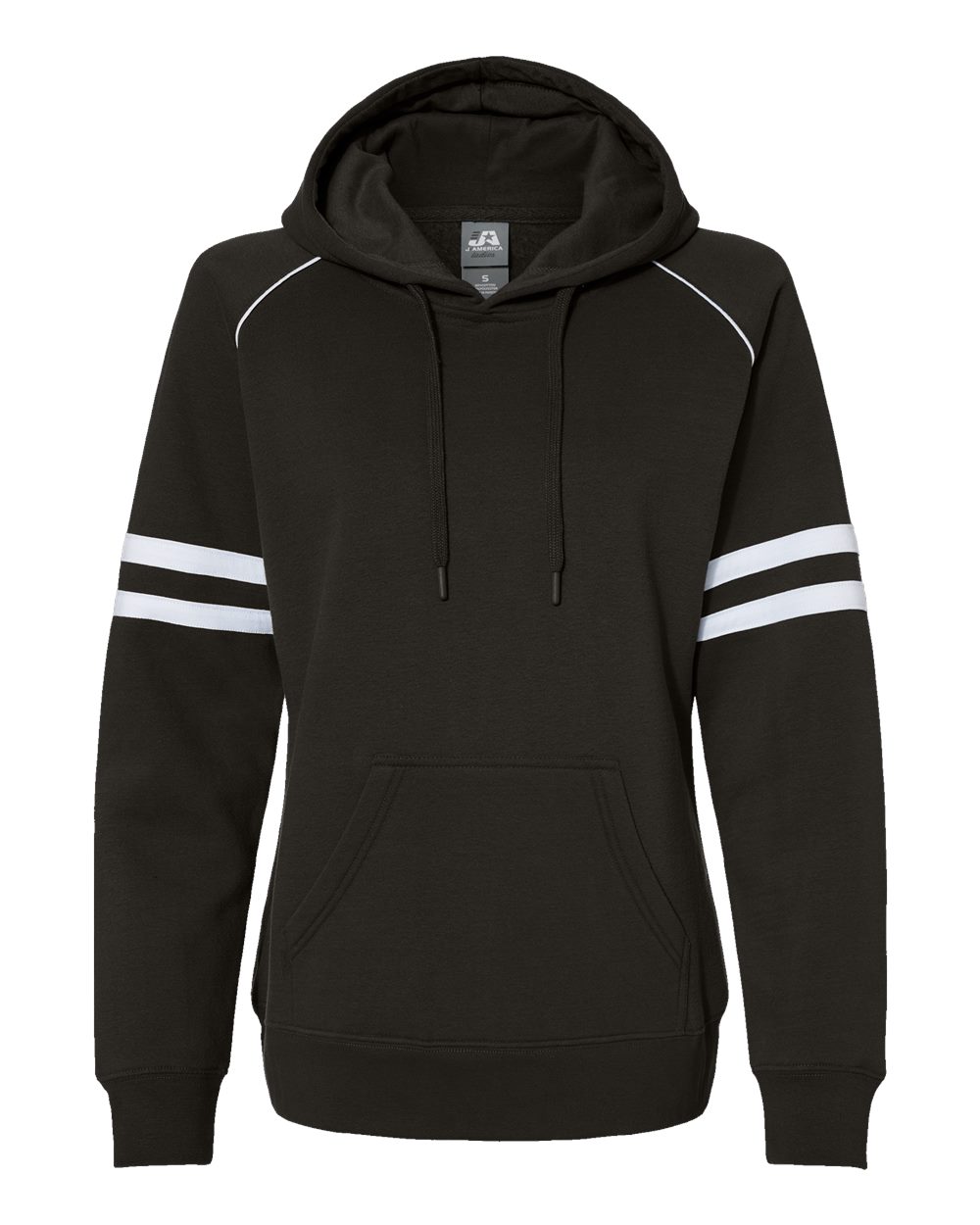 Women's Varsity Fleece Piped Hooded Sweatshirt - 8645 4