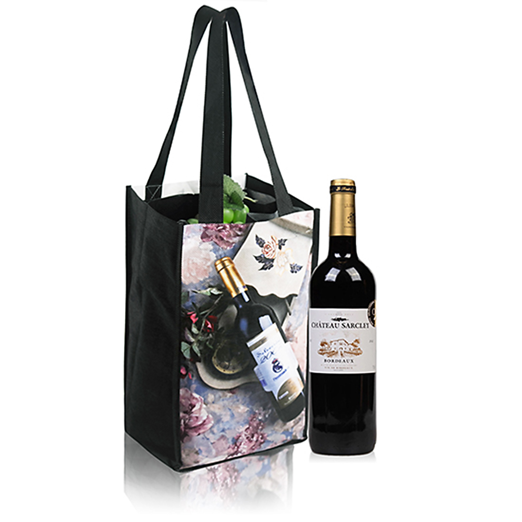 100 GSM PET 4 Bottle Wine Tote 2