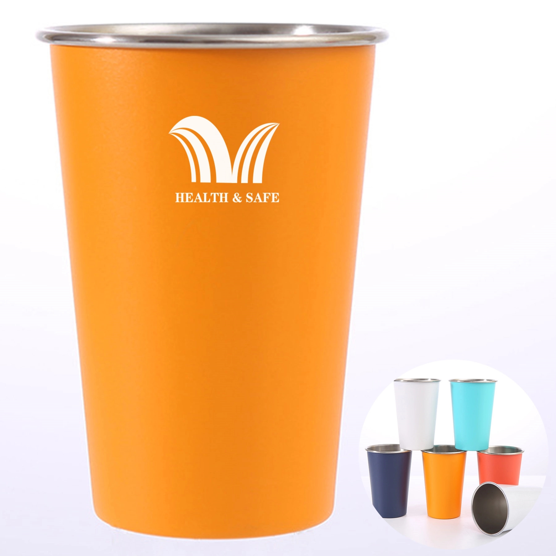 16oz Stainless Steel Pint Cups 1