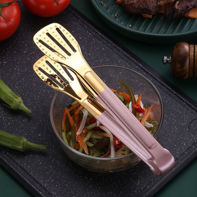 Stainless Steel Barbecue Food Tongs 4