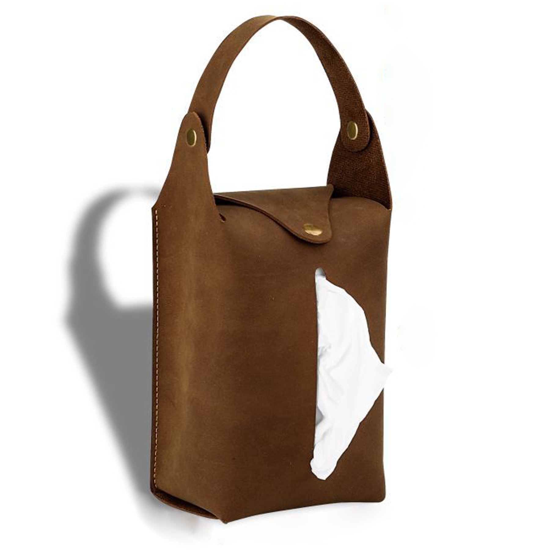 PU Leather Tissue Box Portable Hanging Car Tissue Bag 5