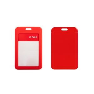 Slide Open Plastic Portrait Lanyard Card Holder 3